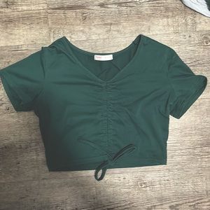 ROMWE green crop top size small